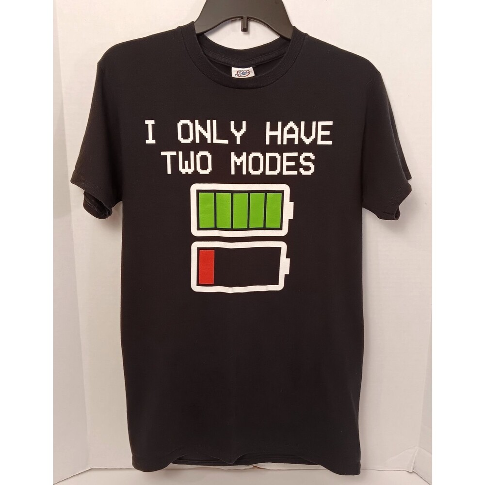 Vtg Y2K Computer PC T-shirt Men S Black "Only Have Two Nodes" Geek Nerd Internet
